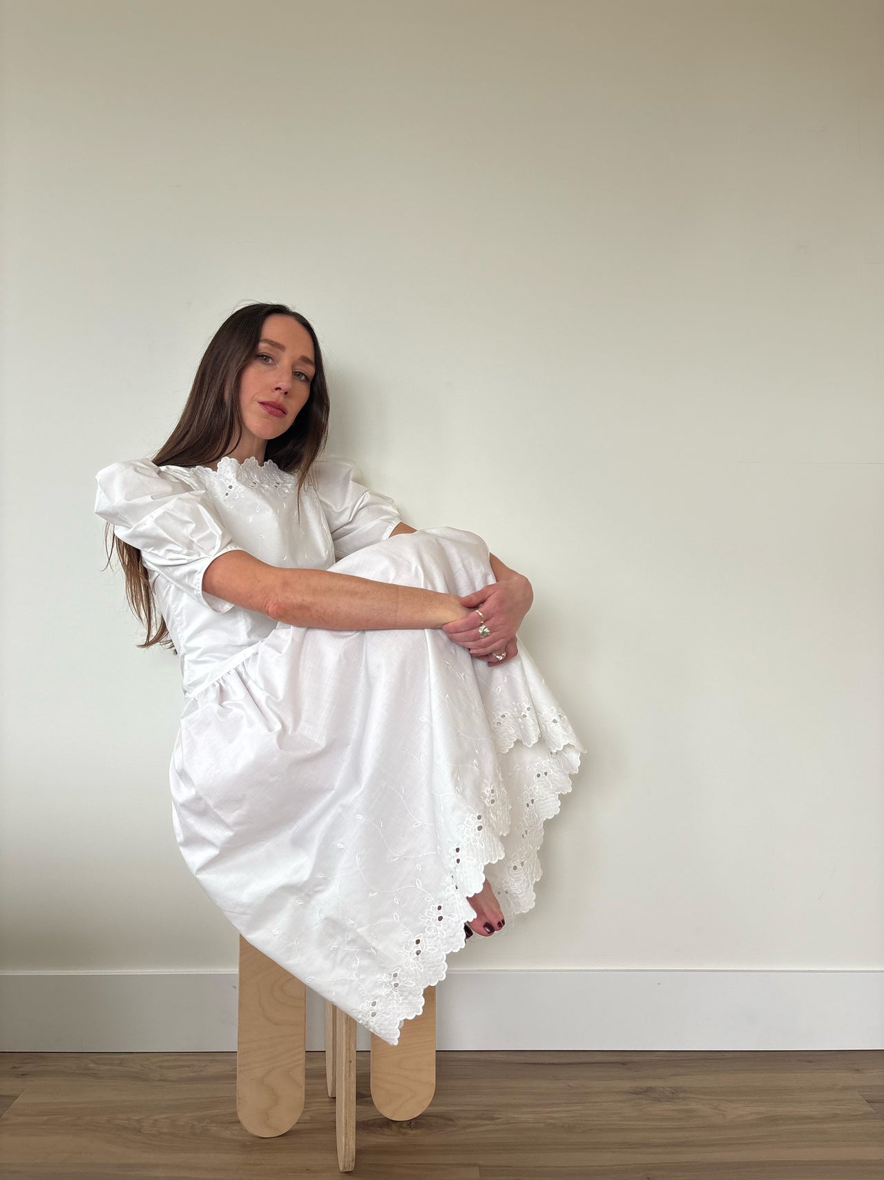 1980s Puff Sleeve Dress